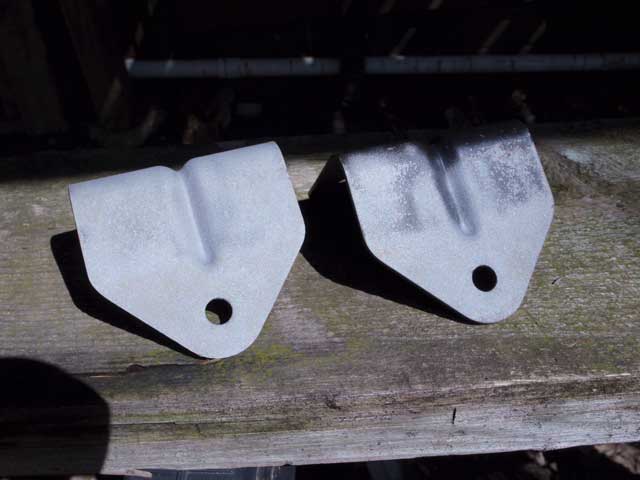 Sandblasted brackets