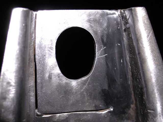 Below the grille mount with one side welded